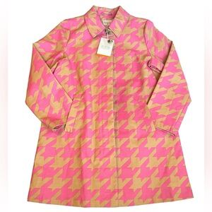 Isaac Mizrahi Pink and Yellow Trench Coat